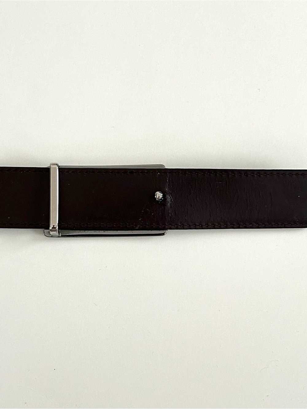 Gucci Square G Logo Buckle Leather Belt Black - Size 38 - Mens - Picture 7 of 11